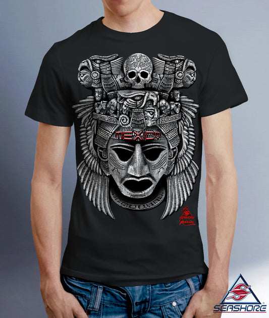 Playera Máscara Azteca Seashore
