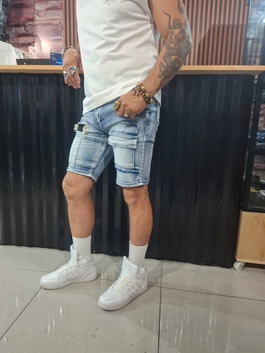 Bermuda de Mezclilla Claro Lyf Tony