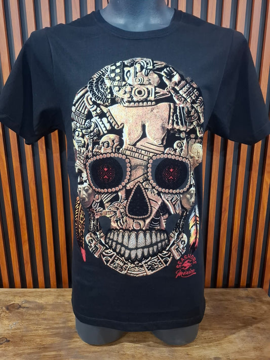 Playera Calavera Ojos Rojos Seashore