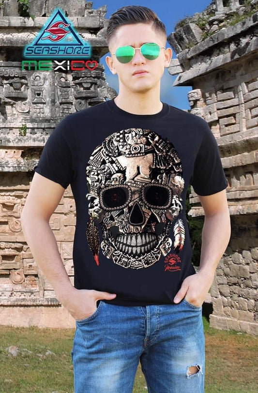Playera Calavera Ojos Rojos Seashore