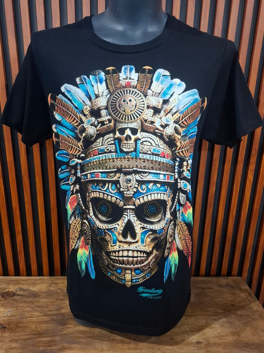 Playera Calavera con Pedreria Seashore