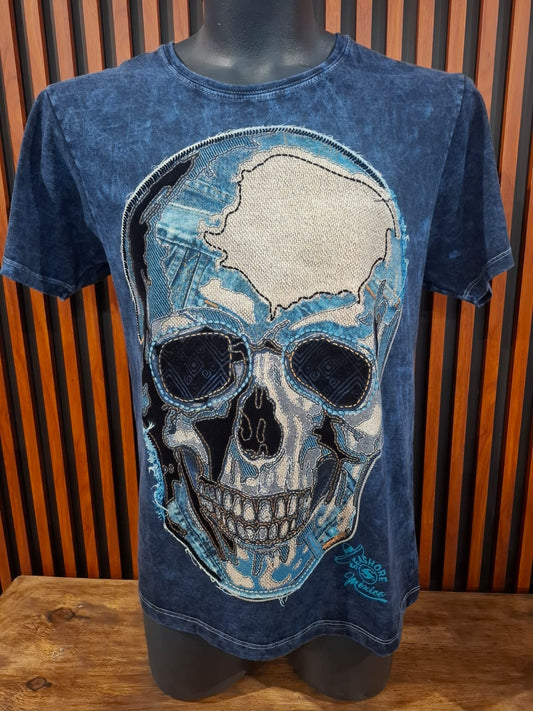 Playera Calavera de Mezclilla Seashore