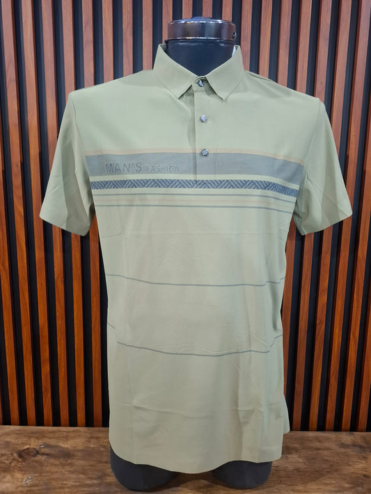 Playera Polo Verde Olivo ARARA MODA