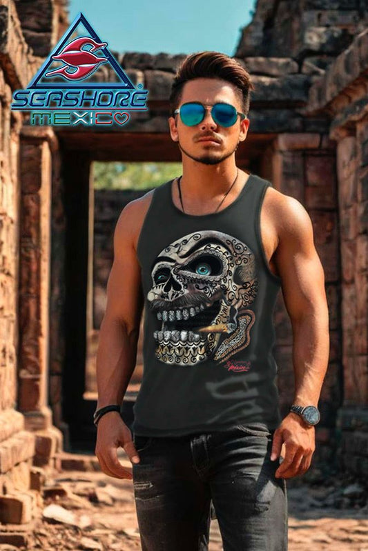 Sport Calavera con Bigote y Cigarro de Tela